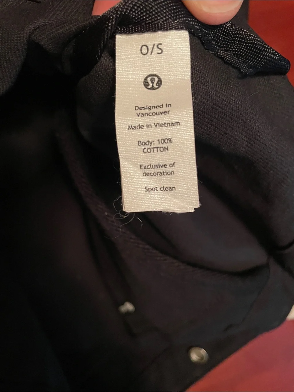 lululemon athletica Navy Blue Duffel Tote with White Trim O/S